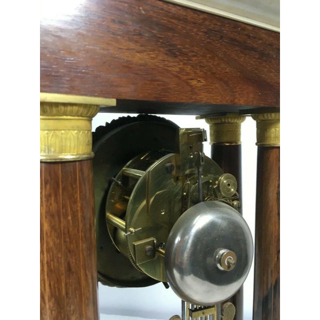 Mid 19th Century 1838 French Empire Paris Portico Clock For Sale - Image 5 of 12