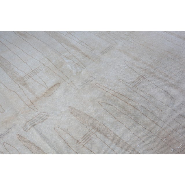 Soft-Toned Vintage Anatolian Tribal Rug – Quiet Modern Elegance -6' 7'' X 8' 2'' For Sale - Image 10 of 12