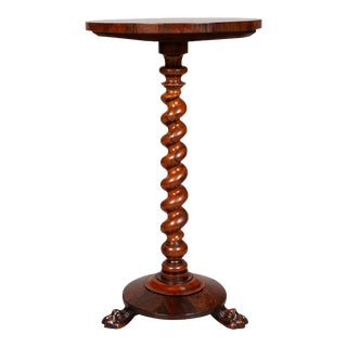 William IV Rosewood Candle Stand For Sale
