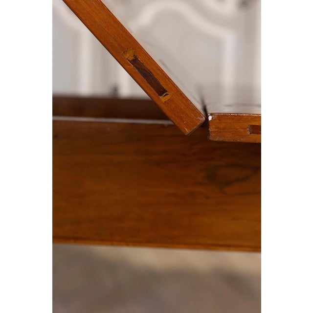 19th Century Italian Early 19th Century Walnut Folding Table with Tapered Legs For Sale - Image 5 of 15