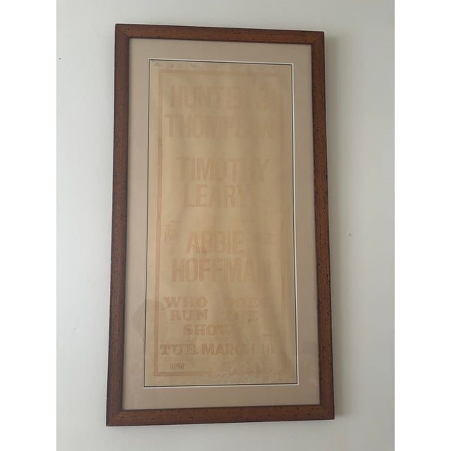 “WHO DOES RUN THE SHOW?” — Original 1970s Event Poster Vintage poster from a 1970s panel discussion held at Meany Hall,...