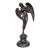 Early 20th Century Pierre Collinet Art Deco Bronze Sculpture – "Winged Nude Allegorical Angel" For Sale
