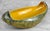Mid-Century Modern Mid-Century Polish Pottery Yellow & Blue Gondola Centerpiece Bowl For Sale - Image 3 of 6
