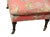 Custom Cr Laine Coral Botanical Cocktail Ottoman | Luxury Designer Upholstered Coffee Table Ottoman With Turned Wood Legs & Brass Casters For Sale - Image 10 of 11