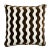 Modern Schumacher The Wave 20" Pillow in Chocolate For Sale - Image 3 of 3