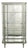 Brushed Steel Mirrored French Display Case / Vitrine, Circa 1920 For Sale