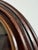 Antique Vintage Oval Deep Wood Picture Frame With Textile Girl Art 12x14” (8x10) For Sale In Cleveland - Image 6 of 9