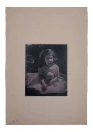 1960s Edmund Teske Untitled Portrait of a Young Girl Signed Photograph