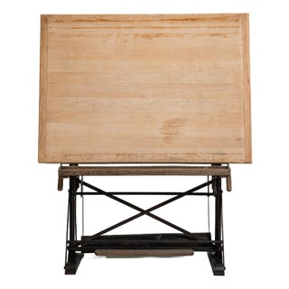 Architect's Oak Drawing Table, Antique, France, Early 20th Century For Sale