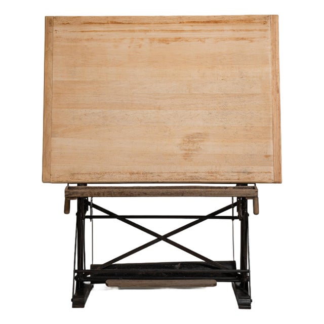 Architect's Oak Drawing Table, Antique, France, Early 20th Century For Sale