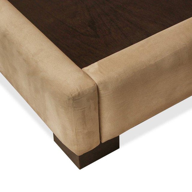 Mid-Century Modern Modern Ny Custom Made Queen Size Bed Frame For Sale - Image 3 of 4