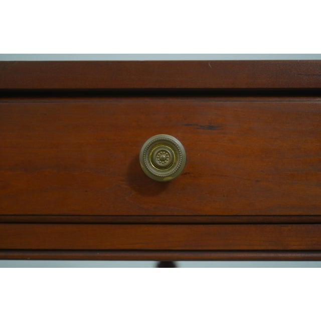 Eldred Wheeler Country Cherry Corner Table For Sale - Image 11 of 17