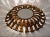 1950s Large Spanish Brutalist Backlit Gilt Sunburst Mirror or Ceiling Flush Mount For Sale - Image 12 of 13