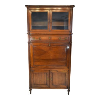 Unusual French Mahogany Secretaire Desk For Sale