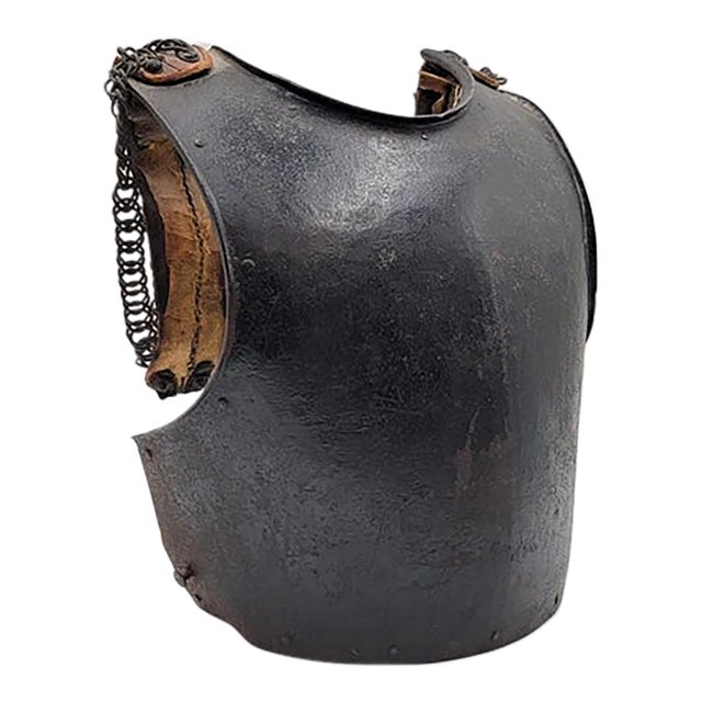 Rare Antique Original French Napoleon Era Imperial Guard Armored Breastplate. Great Authentic Piece Home Decor For Sale