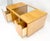 Large Box Shape Glass Top Birch Plywood Deep Drawers Storage Coffee Table MCM For Sale - Image 12 of 12
