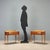 Pair of 1950s nightstands, featuring a sleek and functional design. Made of veneered wood with exotic essences, they have...