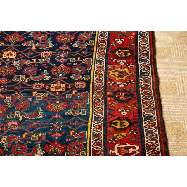 Textile Persian Antique Bidjar Bijar Runner Rug Carpet Circa 1920 | 9.25’ X 4.5' For Sale - Image 7 of 12