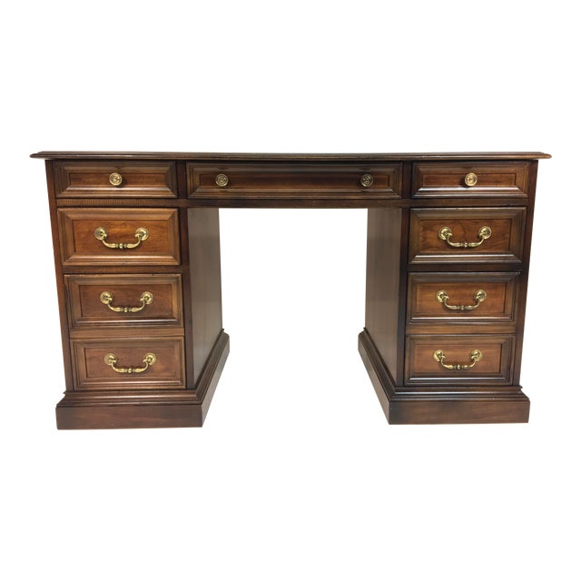 1950s National Mount Airy Walnut Desk Chairish