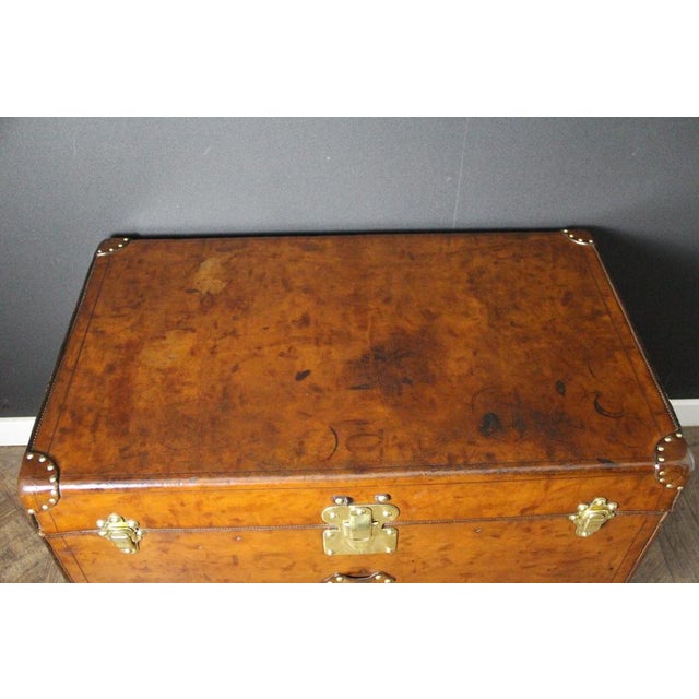 Antique Leather Courier Trunk from Louis Vuitton, 1890s For Sale - Image 11 of 18