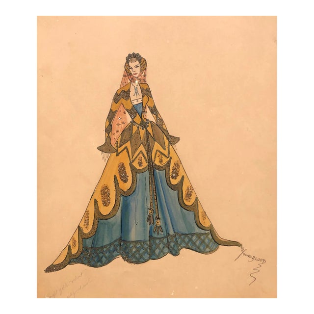 1960s Larry Youngblood Mardi Gras Ball Gown For Sale