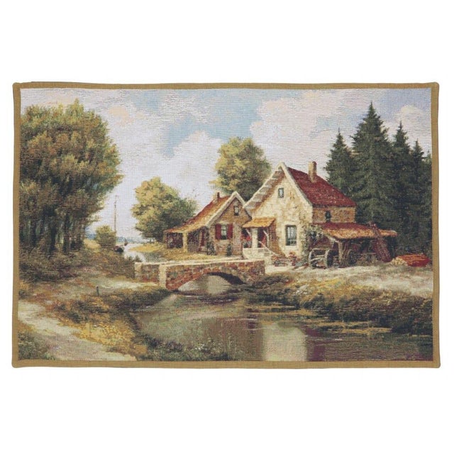 This beautiful tapestry is woven on a jacquard loom by skilled weavers, keeping alive the centuries old tradition of...