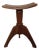 Antique Art Nouveau Height-Adjustable Stool in Oak, 1910s For Sale