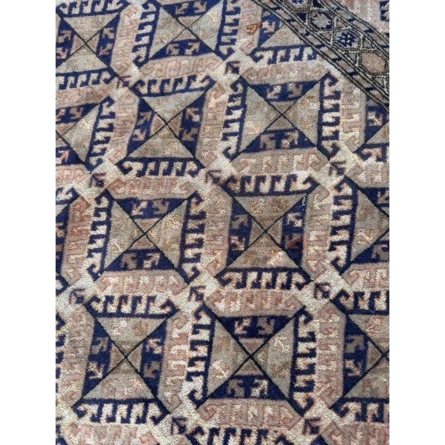 Turkmen Wool and Silk Rug, 1970s For Sale - Image 11 of 18