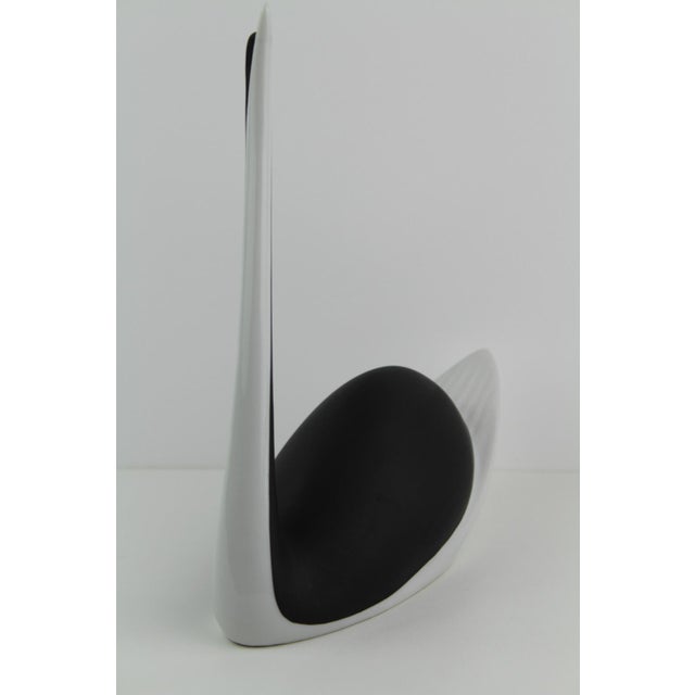 Black Czech Porcelain Black Swan Figurine from Royal Dux, 1960s For Sale - Image 8 of 14