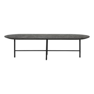 Oval Black Nueve Coffee Table For Sale