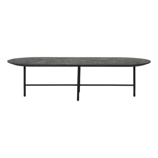 Oval Black Nueve Coffee Table For Sale