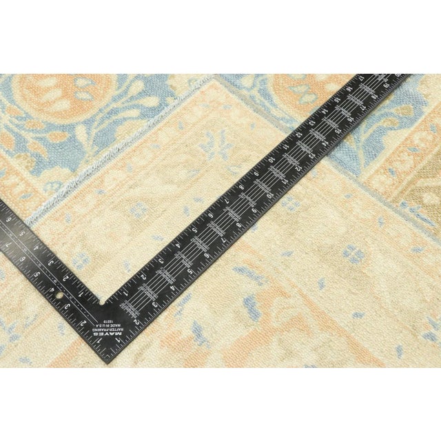 Mid 20th Century Vintage Portuguese Khotan Style Rug - 09'03 X 09'07 For Sale - Image 5 of 9