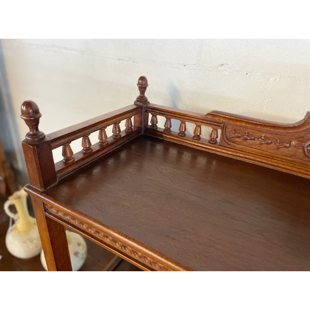 19th Century Carved Bookshelf With Beveled Glass Panes For Sale - Image 9 of 10