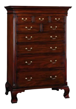 Henkel Harris Model #175 Chippendale Mahogany New Market High Chest