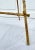 Vintage Gilt Gold Faux Bamboo Metal Easel For Sale - Image 4 of 10