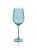 Transitional Sesto Optic Swirl White Wine Glasses - Blue, Set of 4 For Sale - Image 3 of 4
