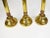 Mid 20th Century Antique Brass Candle Stick Holders - Set of 3 For Sale - Image 5 of 7