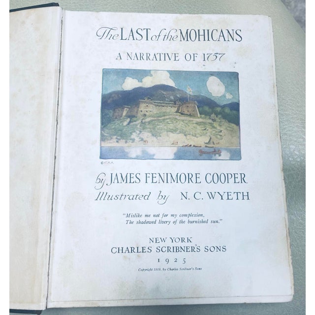 American The Last of the Mohicans by James Fenimore Cooper - Published in 1925 For Sale - Image 3 of 10