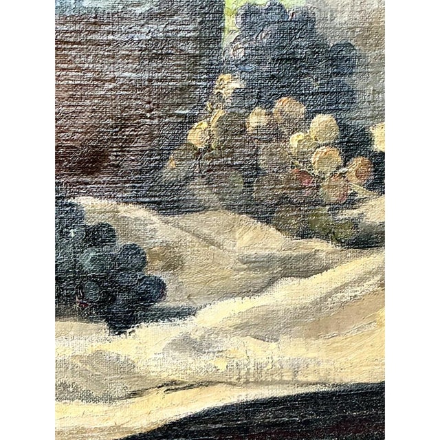 Vintage 1928 Still Life With Green Jug Painting For Sale - Image 12 of 13