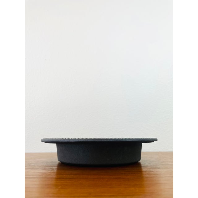 Vintage 1960s Metal & Orange Enamel Catchall Tray by Longborg Denmark / Danish Modern Style For Sale In Palm Springs - Image 6 of 7