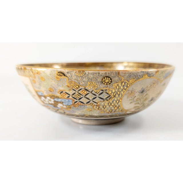 Late 19th Century 19th Century Japanese Meiji Period Satsuma Bowl For Sale - Image 5 of 12