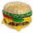 21c Judith Leiber Cheese hamBurger Crystal Gold Minaudiere Evening Clutch Shoulder Bag For Sale