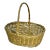 Gold Oval Wicker 12” Basket For Sale