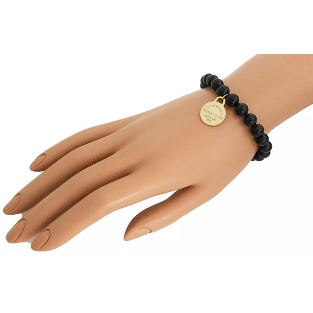 Tiffany onyx bead bracelet cheap