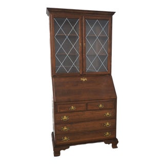 Ethan Allen Maple Secretary Desk Bookcase Top For Sale