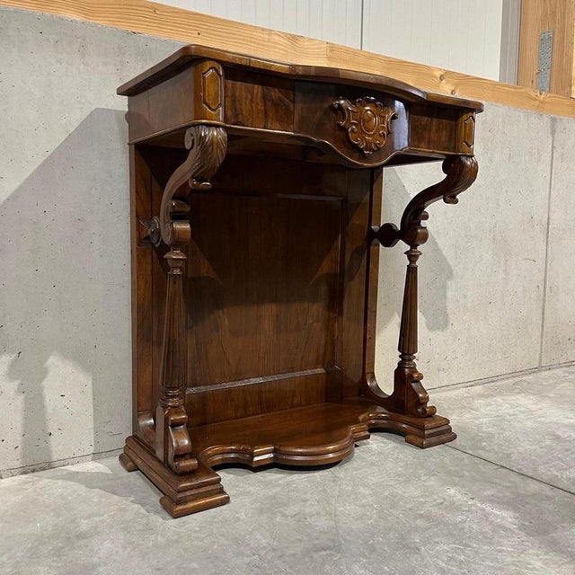 Antique Louis Philippe Console Table in Walnut For Sale - Image 3 of 16