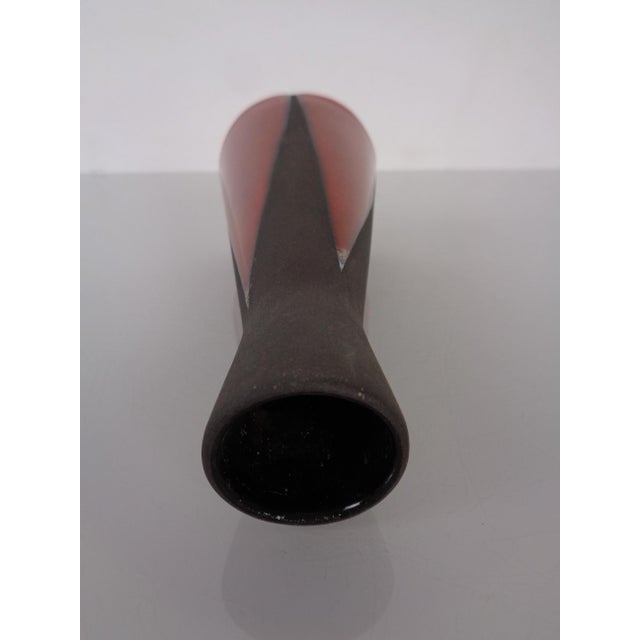 Red & Black Studio Ceramic Vase, Germany, 1960s For Sale - Image 10 of 14