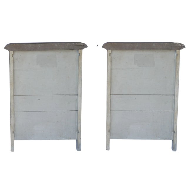 French Provincial Handmade Oak Nightstands For Sale - Image 14 of 14