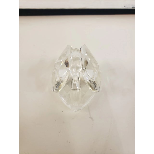 1980s Swarovski Crystal Swan Spread Wing Figurine For Sale - Image 5 of 7