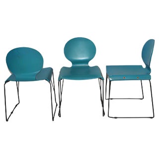 Italian Dining Chairs, 1970s, Set of 3 For Sale